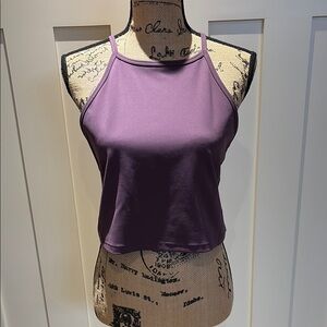 Lululemon Purple Halter Crop Top